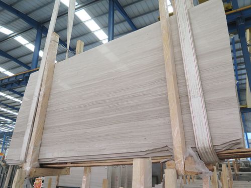 嘉岩石材 贵州白木纹马赛克 1.8cm白色大理石板批发 w959建筑用料
